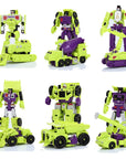 HZX 6In1 Devastator Haizhixing Transformation Toys Anime Action Figure KO G1 Robot Aircraft Engineering Vehicle Model NO Box