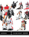 5in1 Superion HZX Transformation Toys Anime Action Figure KO G1 Robot Aircraft Engineering Vehicle Model NO Box
