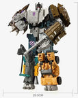 HaiZhiXing 5in1 Combiners Bruticus G1 Transformation Action Figure Toy Brawl Swindle Onslaught Model Deformation Car Robot KO