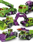 6 IN 1 NBK 42CM Devastator Toy Transformation KO Robot Car combination Action Figure excavator Blender Model Kid NO BOX