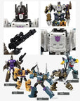 HaiZhiXing 5in1 Combiners Bruticus G1 Transformation Action Figure Toy Brawl Swindle Onslaught Model Deformation Car Robot KO