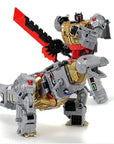 BPF 5IN1 ABS Model Transformation G1 Robot Toy Dinoking Volcanicus Grimlock Slag Sludge Snarl Swoop Slash Dinobots Action Figure