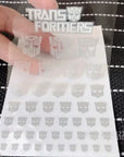Transformation Toys Stickers Anime Decepticons Autobots G1 Symbol Decal Custom DIY Scene Accessories Decoration Boy Gril Gift