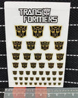 Transformation Toys Stickers Anime Decepticons Autobots G1 Symbol Decal Custom DIY Scene Accessories Decoration Boy Gril Gift
