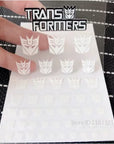 Transformation Toys Stickers Anime Decepticons Autobots G1 Symbol Decal Custom DIY Scene Accessories Decoration Boy Gril Gift