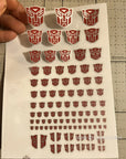 Transformation Toys Stickers Anime Decepticons Autobots G1 Symbol Decal Custom DIY Scene Accessories Decoration Boy Gril Gift