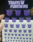 Transformation Toys Stickers Anime Decepticons Autobots G1 Symbol Decal Custom DIY Scene Accessories Decoration Boy Gril Gift