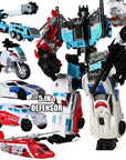 HZX 6In1 Devastator Haizhixing Transformation Toys Anime Action Figure KO G1 Robot Aircraft Engineering Vehicle Model NO Box
