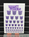 Transformation Toys Stickers Anime Decepticons Autobots G1 Symbol Decal Custom DIY Scene Accessories Decoration Boy Gril Gift