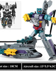Haizhixing 5 in 1 Bruticus Devastator Superion Defensor Transformation Robot Car Action Figures Aircraft Model Kids Boy Toy