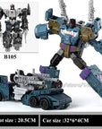 Haizhixing 5 in 1 Bruticus Devastator Superion Defensor Transformation Robot Car Action Figures Aircraft Model Kids Boy Toy