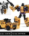 Haizhixing 5 in 1 Bruticus Devastator Superion Defensor Transformation Robot Car Action Figures Aircraft Model Kids Boy Toy