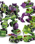 6 IN 1 NBK 42CM Devastator Toy Transformation KO Robot Car combination Action Figure excavator Blender Model Kid NO BOX
