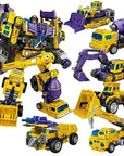 6 IN 1 NBK 42CM Devastator Toy Transformation KO Robot Car combination Action Figure excavator Blender Model Kid NO BOX