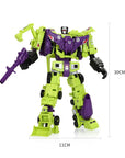 HZX 6In1 Devastator Haizhixing Transformation Toys Anime Action Figure KO G1 Robot Aircraft Engineering Vehicle Model NO Box