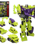 HZX 6In1 Devastator Haizhixing Transformation Toys Anime Action Figure KO G1 Robot Aircraft Engineering Vehicle Model NO Box