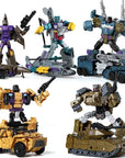HaiZhiXing 5in1 Combiners Bruticus G1 Transformation Action Figure Toy Brawl Swindle Onslaught Model Deformation Car Robot KO