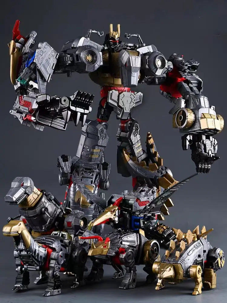 BMB 5 in 1 Oversize 40CM Transformation Volcanicus Dinosaur Model Toy Dinoking KO G1 Grimlock Dinobots Action Figure Combined