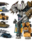 HaiZhiXing 5in1 Combiners Bruticus G1 Transformation Action Figure Toy Brawl Swindle Onslaught Model Deformation Car Robot KO
