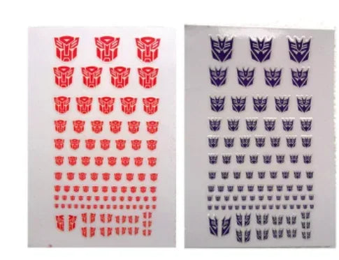 Transformation Toys Stickers Anime Decepticons Autobots G1 Symbol Decal Custom DIY Scene Accessories Decoration Boy Gril Gift