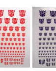 Transformation Toys Stickers Anime Decepticons Autobots G1 Symbol Decal Custom DIY Scene Accessories Decoration Boy Gril Gift