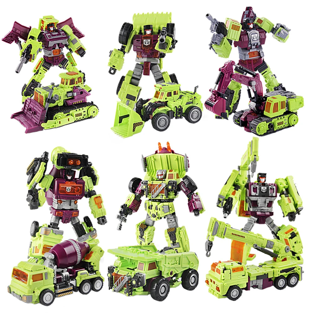 NBK Deformation Oversize Toys Robot Devastator Engineering Combiner 6 in 1