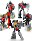 BPF 05 Grimlock Transformation Dinoking Volcanicus Tyrannosaurus Rex Tyrone Cable Dinobots 5IN1 Action Figure Robot Toys