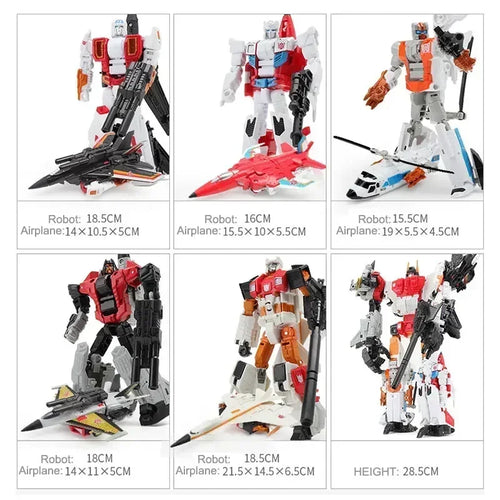 5in1 Superion HZX Transformation Toys Anime Action Figure KO G1 Robot Aircraft Engineering Vehicle Model NO Box