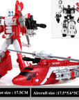 Haizhixing 5 in 1 Bruticus Devastator Superion Defensor Transformation Robot Car Action Figures Aircraft Model Kids Boy Toy