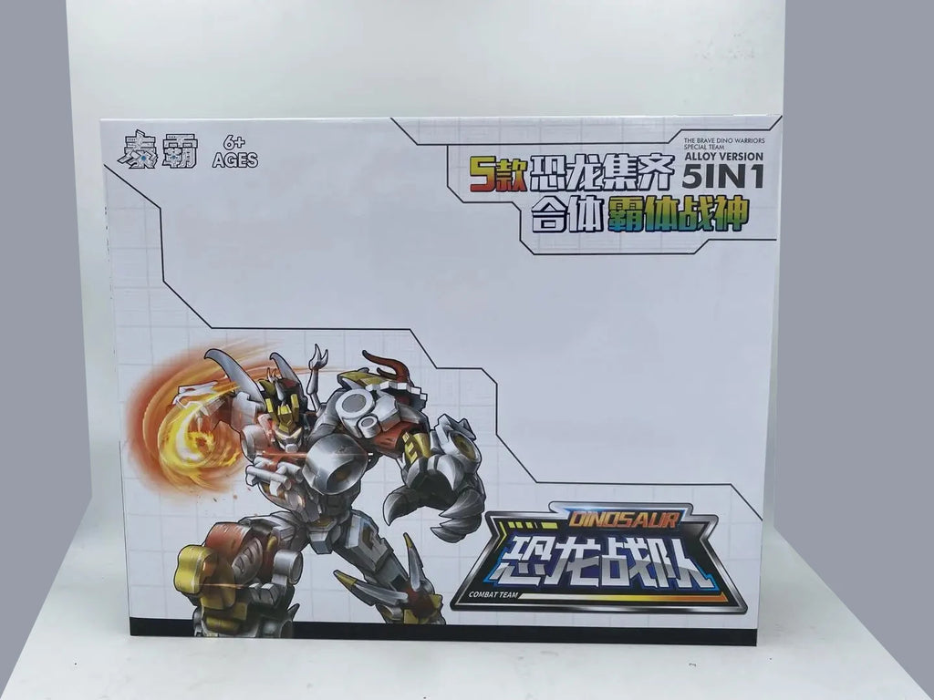 BMB 5 in 1 Oversize 40CM Transformation Volcanicus Dinosaur Model Toy Dinoking KO G1 Grimlock Dinobots Action Figure Combined