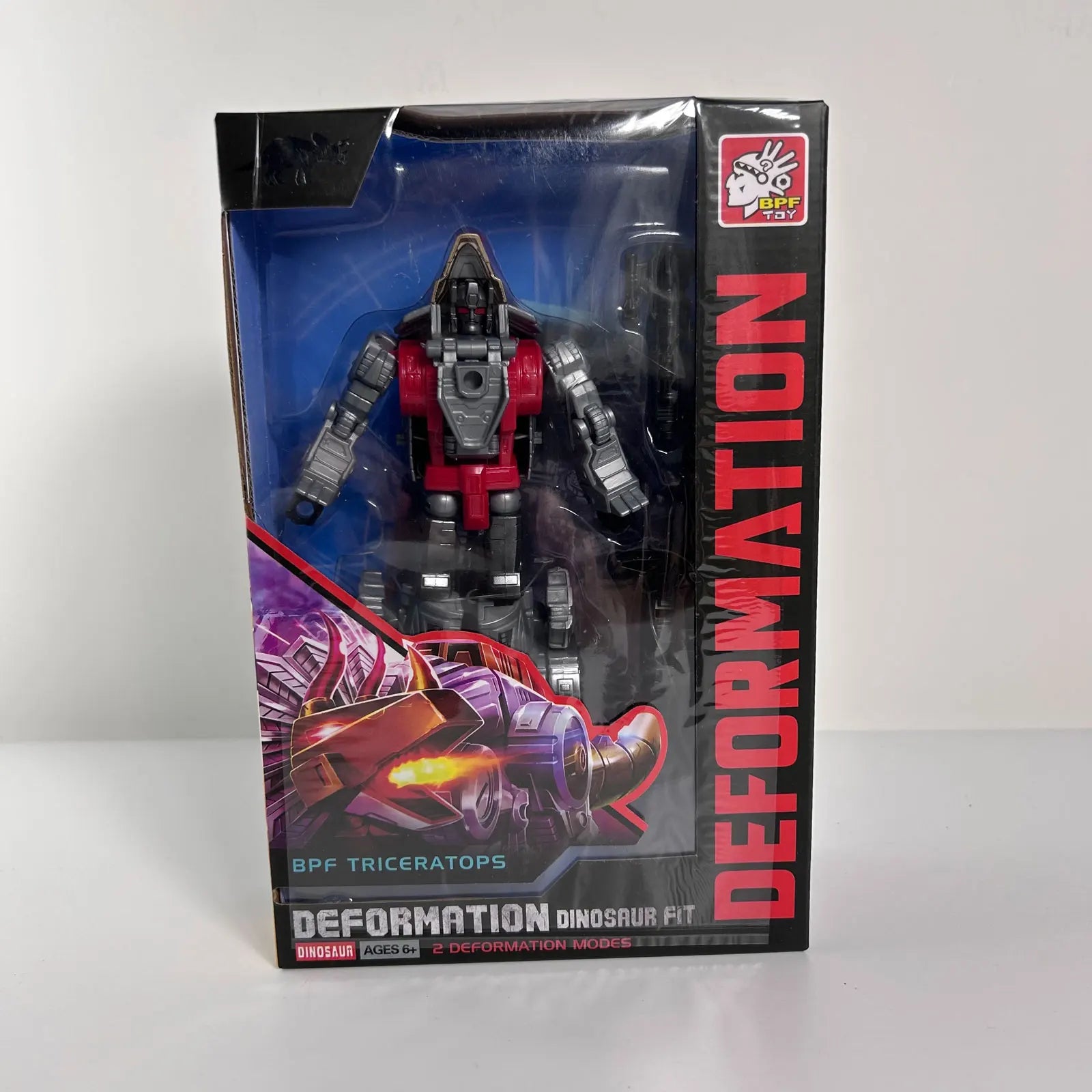 BPF 5IN1 ABS Model Transformation G1 Robot Toy Dinoking Volcanicus Grimlock Slag Sludge Snarl Swoop Slash Dinobots Action Figure