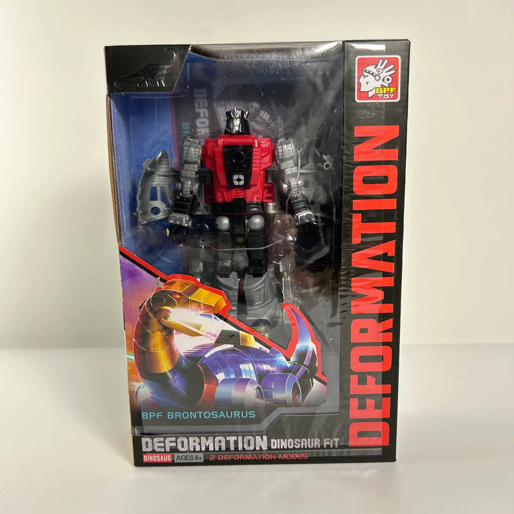 BPF 5IN1 ABS Model Transformation G1 Robot Toy Dinoking Volcanicus Grimlock Slag Sludge Snarl Swoop Slash Dinobots Action Figure