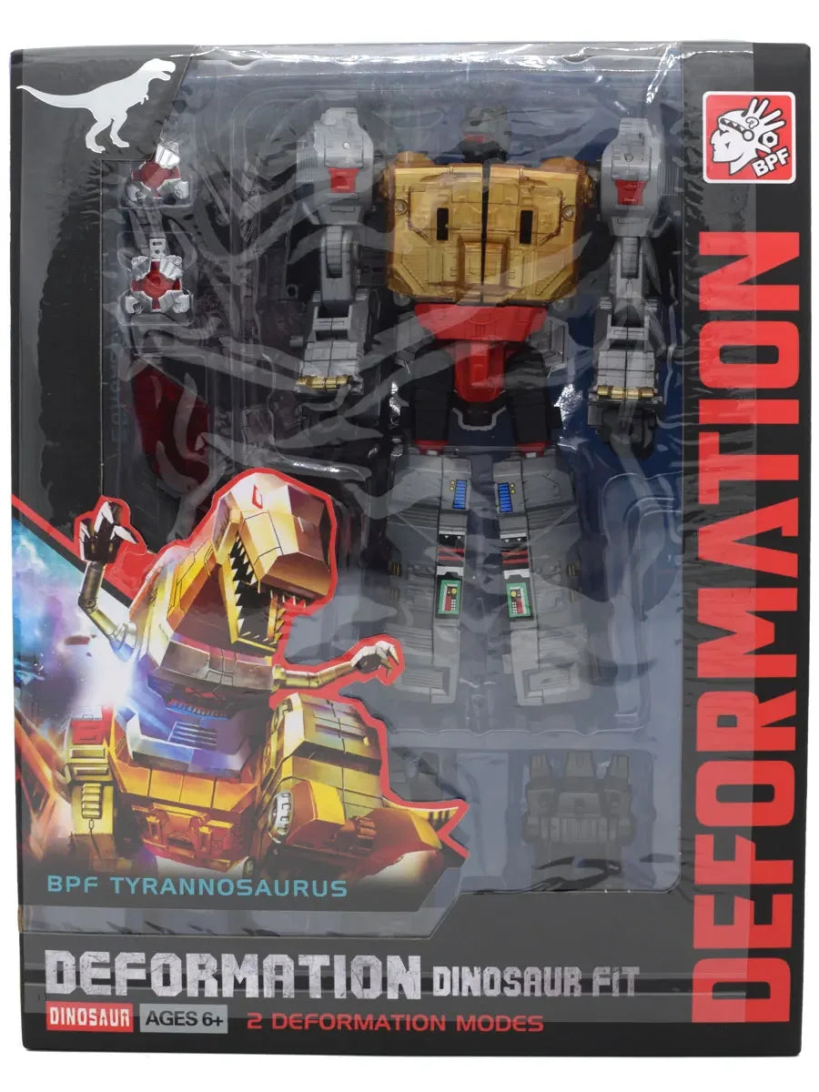 BPF 05 Grimlock Transformation Dinoking Volcanicus Tyrannosaurus Rex Tyrone Cable Dinobots 5IN1 Action Figure Robot Toys