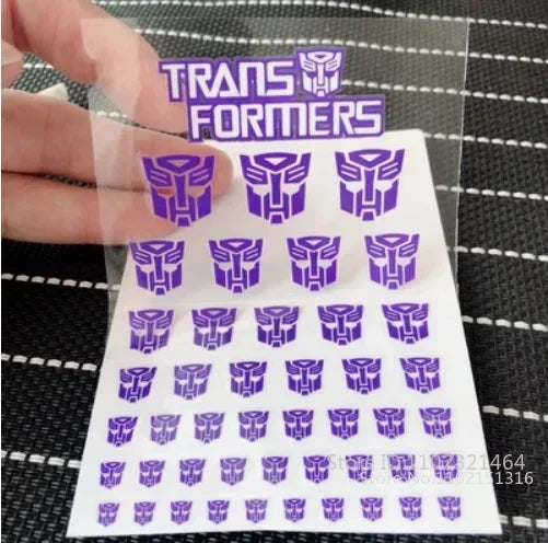 Transformation Toys Stickers Anime Decepticons Autobots G1 Symbol Decal Custom DIY Scene Accessories Decoration Boy Gril Gift