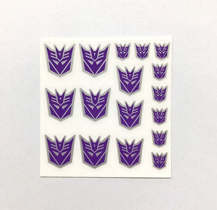 Transformation Toys Stickers Anime Decepticons Autobots G1 Symbol Decal Custom DIY Scene Accessories Decoration Boy Gril Gift