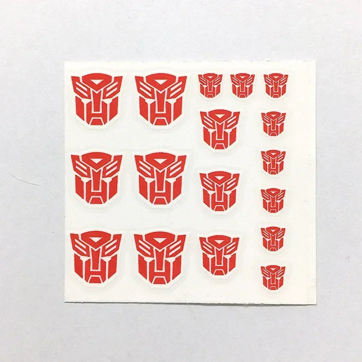 Transformation Toys Stickers Anime Decepticons Autobots G1 Symbol Decal Custom DIY Scene Accessories Decoration Boy Gril Gift
