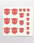 Transformation Toys Stickers Anime Decepticons Autobots G1 Symbol Decal Custom DIY Scene Accessories Decoration Boy Gril Gift