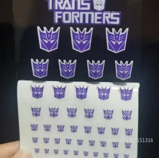 Transformation Toys Stickers Anime Decepticons Autobots G1 Symbol Decal Custom DIY Scene Accessories Decoration Boy Gril Gift