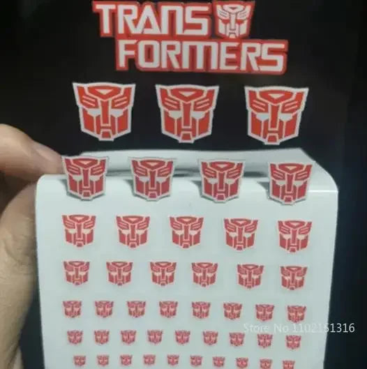 Transformation Toys Stickers Anime Decepticons Autobots G1 Symbol Decal Custom DIY Scene Accessories Decoration Boy Gril Gift