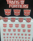Transformation Toys Stickers Anime Decepticons Autobots G1 Symbol Decal Custom DIY Scene Accessories Decoration Boy Gril Gift
