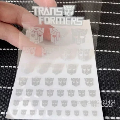 Transformation Toys Stickers Anime Decepticons Autobots G1 Symbol Decal Custom DIY Scene Accessories Decoration Boy Gril Gift