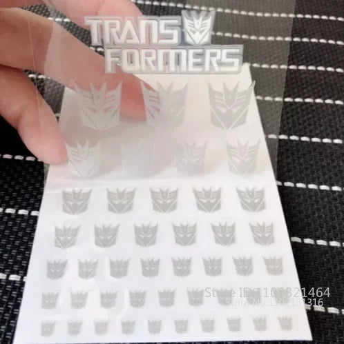 Transformation Toys Stickers Anime Decepticons Autobots G1 Symbol Decal Custom DIY Scene Accessories Decoration Boy Gril Gift