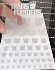 Transformation Toys Stickers Anime Decepticons Autobots G1 Symbol Decal Custom DIY Scene Accessories Decoration Boy Gril Gift