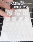 Transformation Toys Stickers Anime Decepticons Autobots G1 Symbol Decal Custom DIY Scene Accessories Decoration Boy Gril Gift