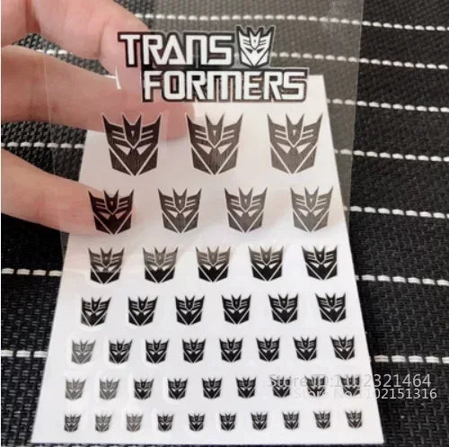 Transformation Toys Stickers Anime Decepticons Autobots G1 Symbol Decal Custom DIY Scene Accessories Decoration Boy Gril Gift