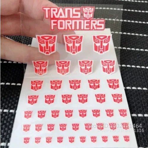 Transformation Toys Stickers Anime Decepticons Autobots G1 Symbol Decal Custom DIY Scene Accessories Decoration Boy Gril Gift