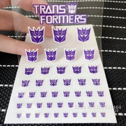 Transformation Toys Stickers Anime Decepticons Autobots G1 Symbol Decal Custom DIY Scene Accessories Decoration Boy Gril Gift