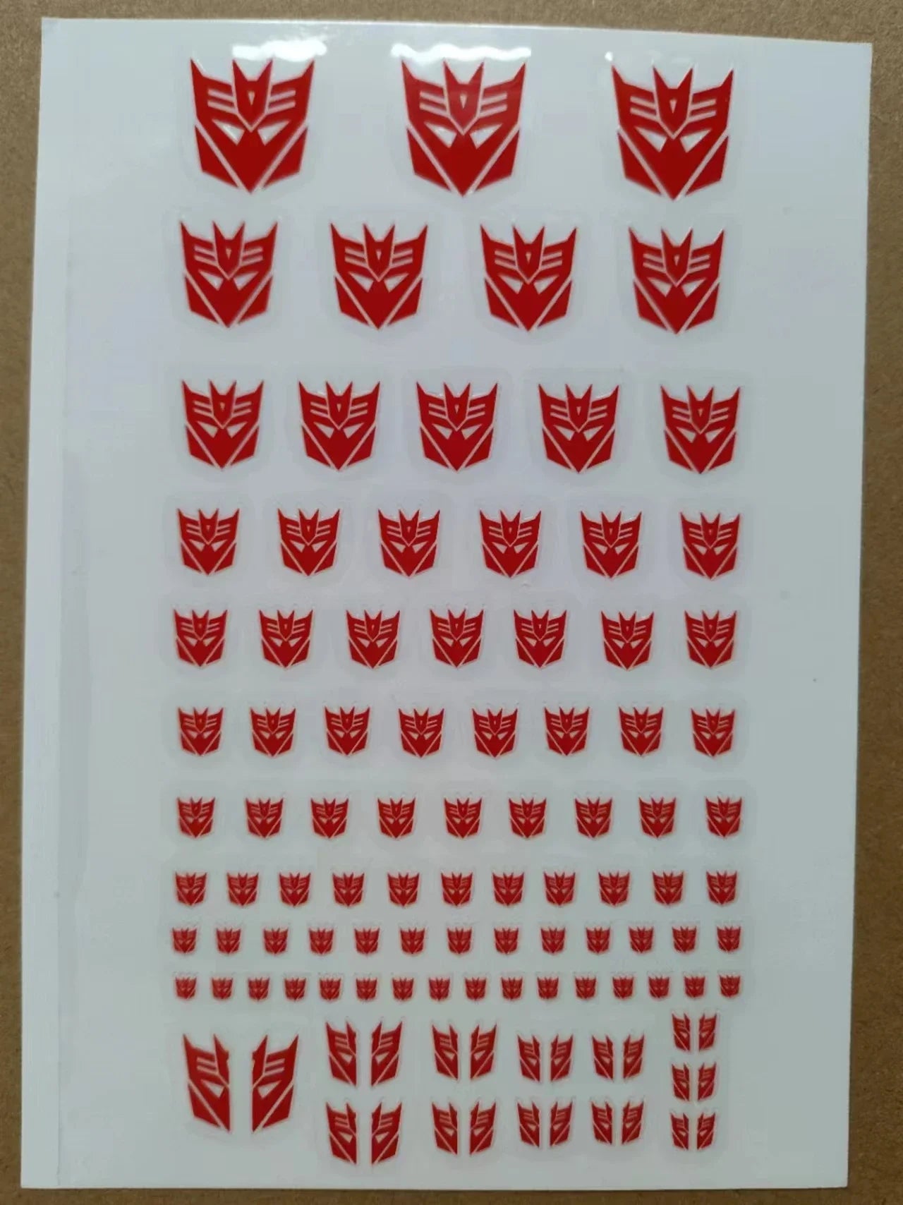 Transformation Toys Stickers Anime Decepticons Autobots G1 Symbol Decal Custom DIY Scene Accessories Decoration Boy Gril Gift