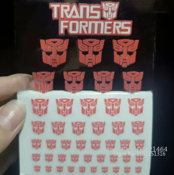 Transformation Toys Stickers Anime Decepticons Autobots G1 Symbol Decal Custom DIY Scene Accessories Decoration Boy Gril Gift