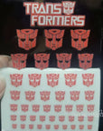 Transformation Toys Stickers Anime Decepticons Autobots G1 Symbol Decal Custom DIY Scene Accessories Decoration Boy Gril Gift